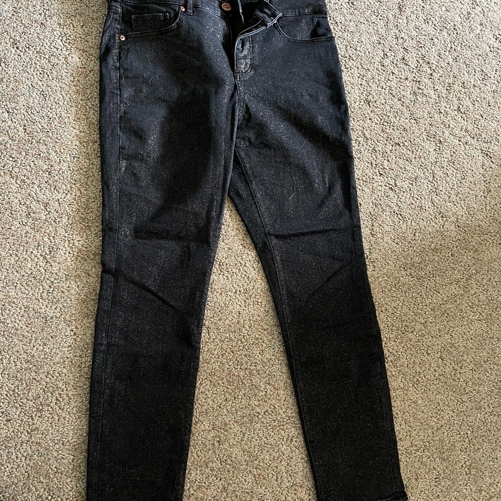 Copper Black metallic jeans
